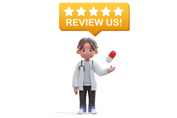 Doctor kindly asking a patient to share a testimonial to help improve the clinic’s online credibility