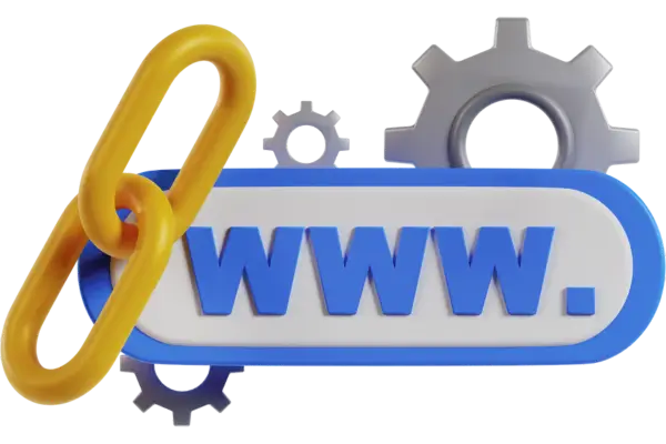 Graphic showing high-quality backlinks connecting trusted websites