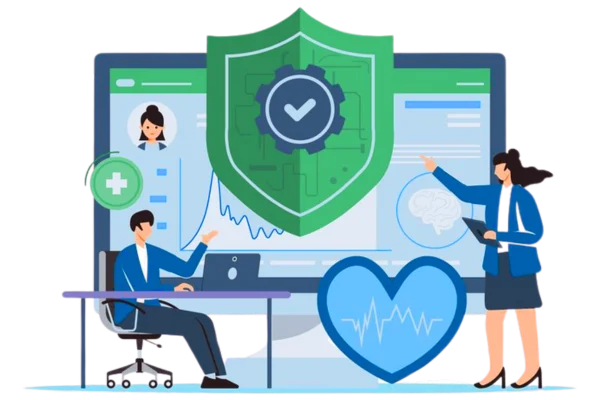 Image showing how to handle HTTPS, security, and trust signals in healthcare SEO