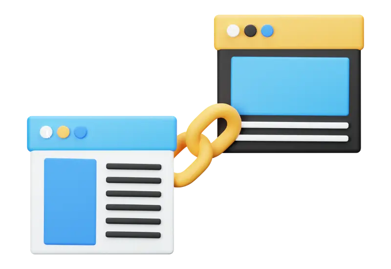 Image showing internal linking between website pages to improve SEO and user navigation
