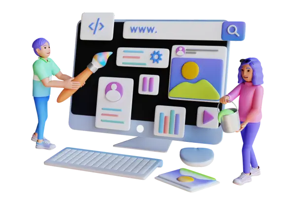 team working on external content marketing