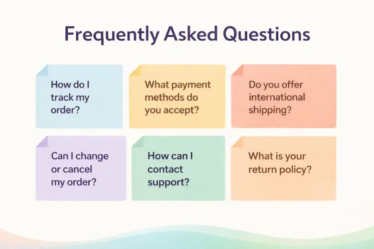 Folded Paper Cards FAQ Template Folded Paper Cards FAQ Template