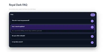 Royal Dark FAQ Template Laptop Version (1) Image of Royal Dark FAQ Template