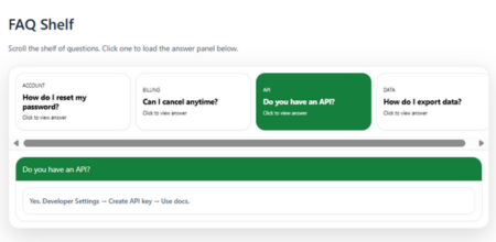 Shelf FAQ Template Laptop Version Shelf FAQ Template Laptop Version