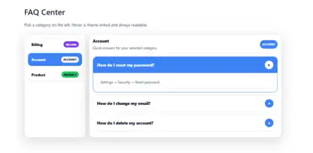 Sidebar Categorized Accordion FAQ View Answer Template Laptop Version (1) (1) Sidebar Categorized Accordion FAQ View Answer Template Laptop Version