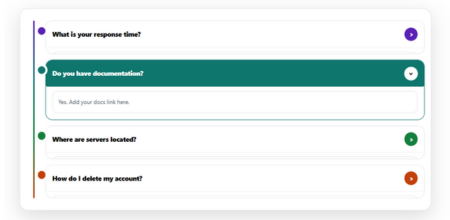 Timeline FAQ Template Laptop Version Image of Timeline FAQ Template