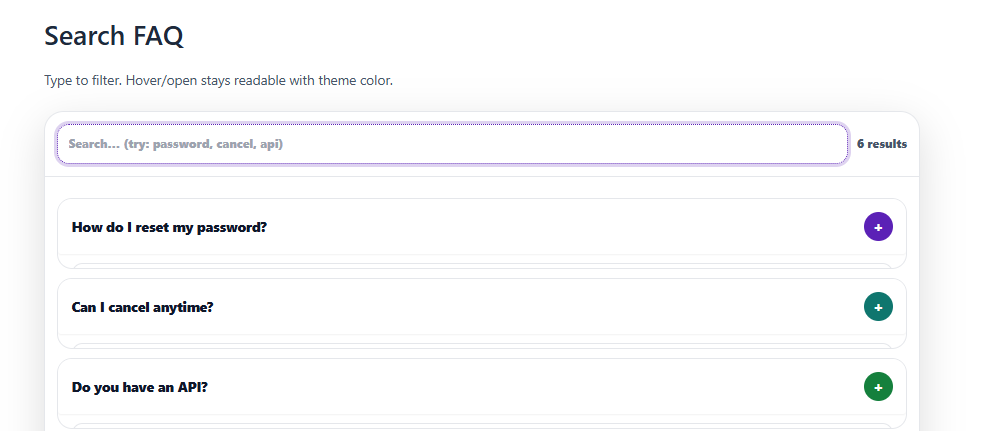 Search FAQ Template Laptop Version