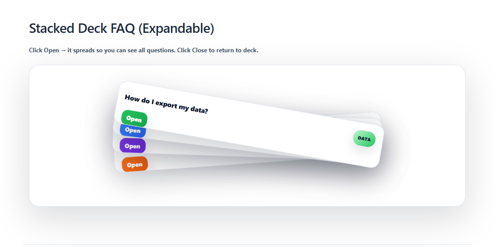 Image of Stacked Deck FAQ Template