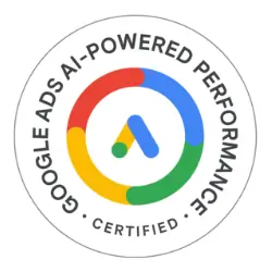 Google Ads AI-Powered Performance certified badge