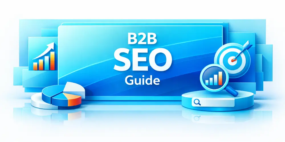 B2B SEO Guide 3D graphic