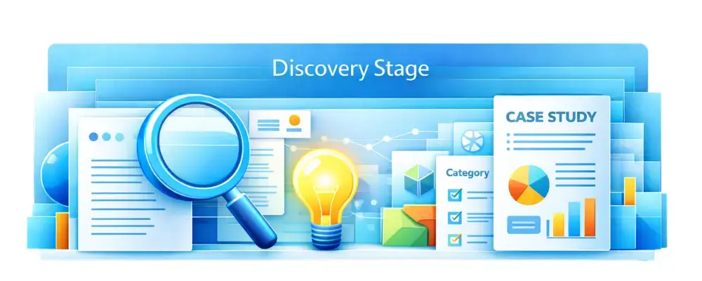 Discovery stage B2B search graphic