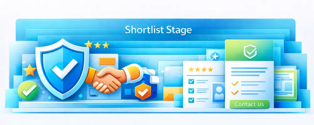 Shortlist stage B2B search graphic